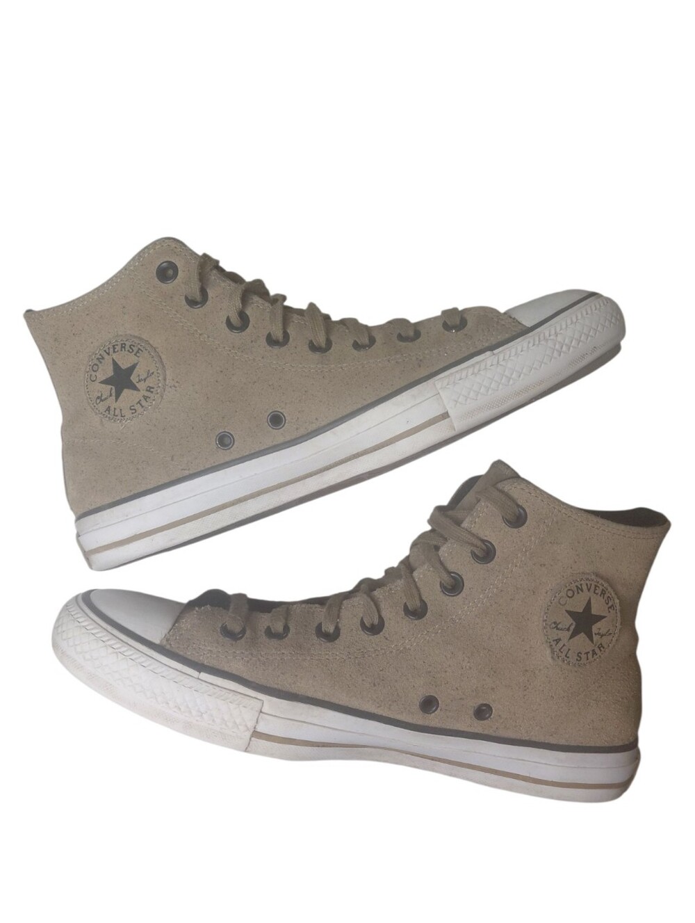 Converse Suede Men's High-Tops Army Green Size 9 Skateboarding Sneakers